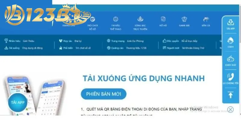 4 bước cài đặt tải app 123B nhanh chóng và cực kỳ dễ dàng 